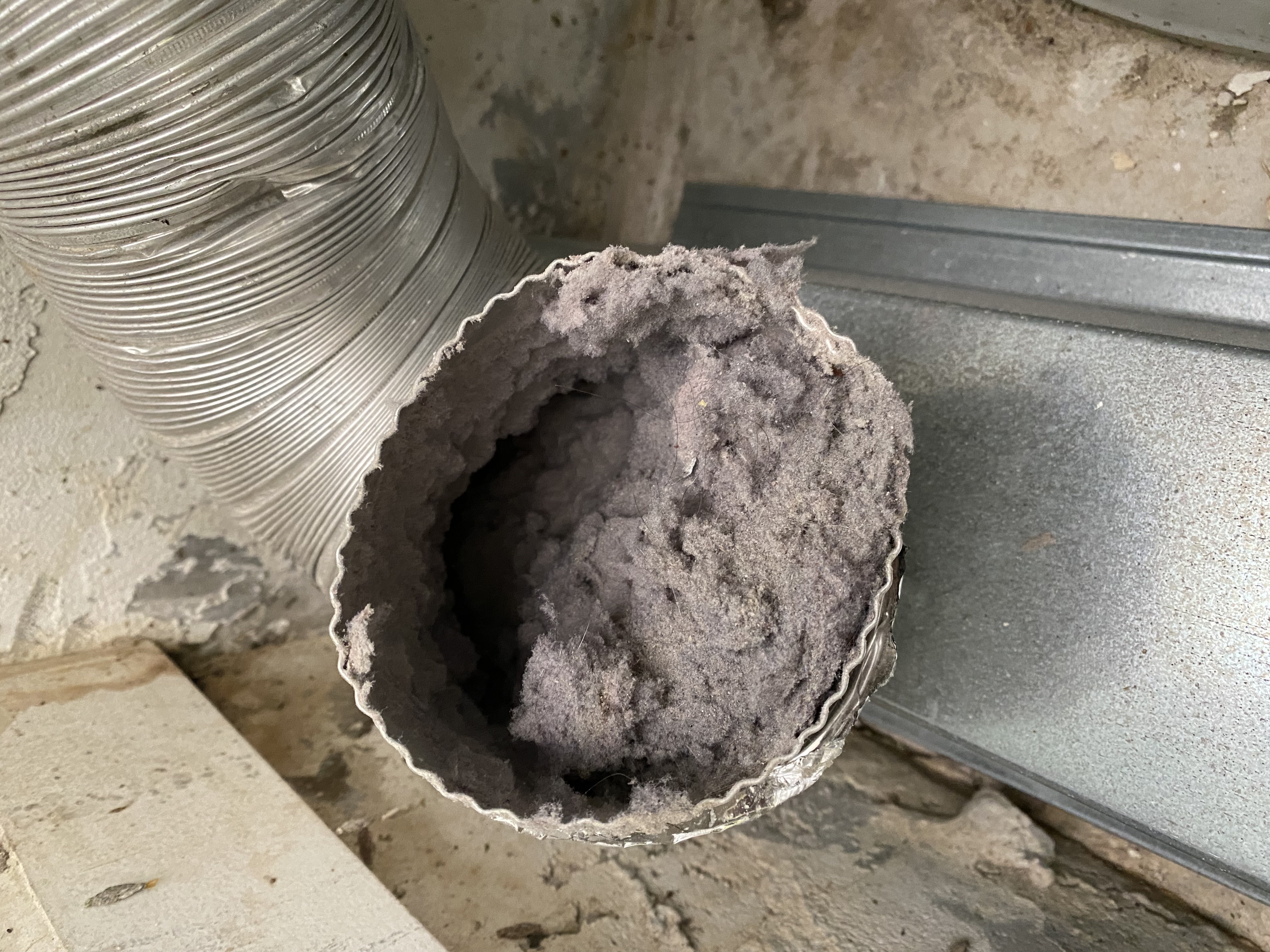 Lint Mountain after cleaning